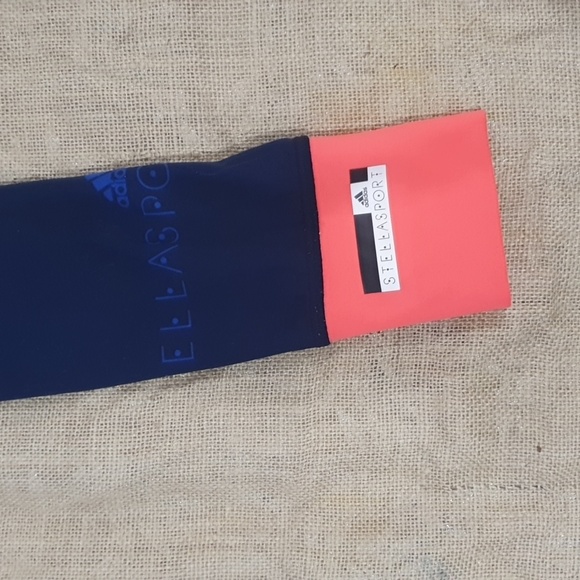 Adidas Stellarsport Size XS (approx 8) Blue Leggings - Picture 2 of 7